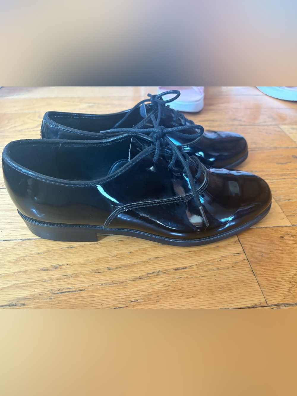 Men’s Barclays black leather dress shoes -tuxedo -size 7.5